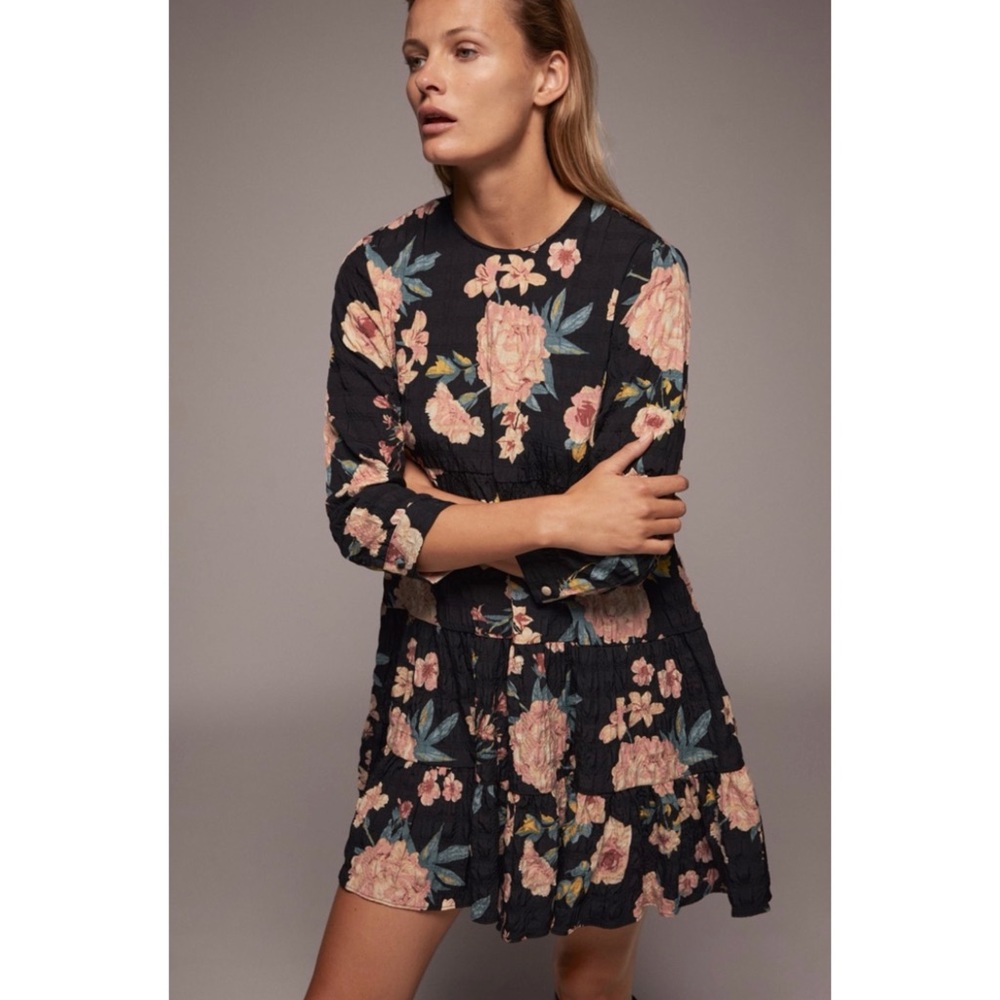Zara floral dress